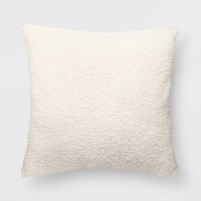 Oversized Teddy Boucle Square Throw Pillow - Threshold™ | Target
