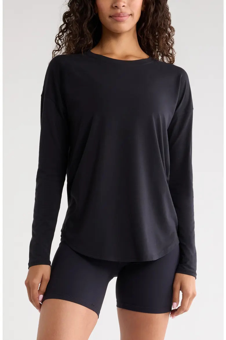 Breathe Long Sleeve Performance T-Shirt (Women) | Nordstrom | Nordstrom