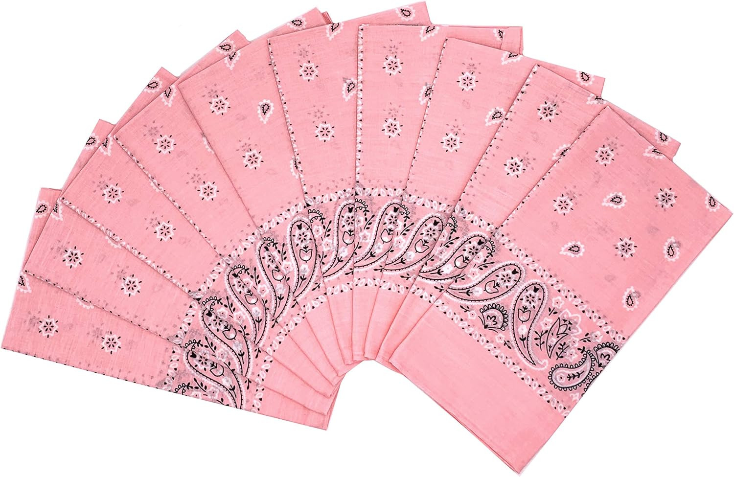 Vamqor 100% Cotton 10 Pack Fine Bandanas | Amazon (US)