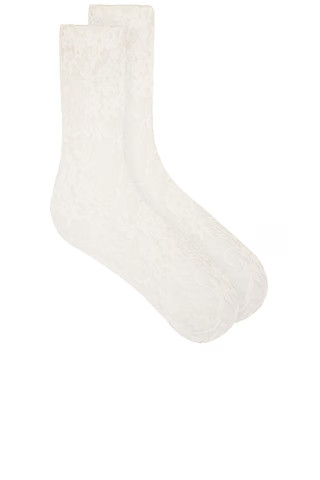 Somebodee Celia Socks in White from Revolve.com | Revolve Clothing (Global)