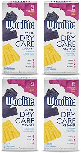 Woolite At-Home Dry Cleaner Dry Cleaning Cloths and Stain Removal, Easy to Use, Safe on Wool, Cas... | Amazon (US)