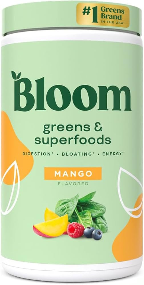 Bloom Nutrition Super Greens Powder Smoothie & Juice Mix - Probiotics for Digestive Health Bloati... | Amazon (US)