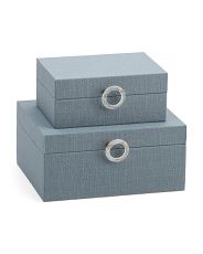 Set Of 2 Boxes With Ring Clasp | TJ Maxx