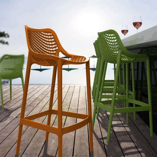 Abshire 29.5" Patio Bar Stool (Set of 2) | Wayfair North America