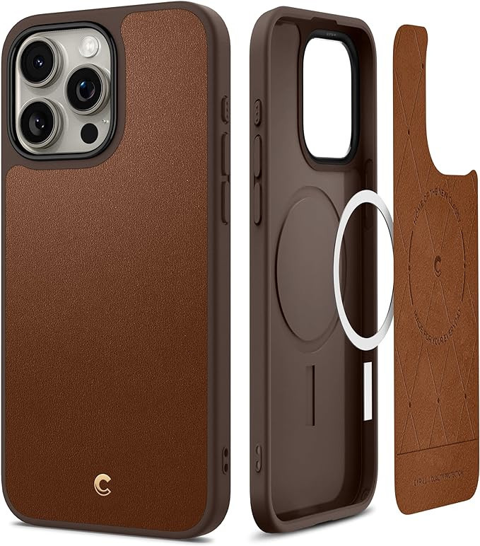 CYRILL Kajuk Mag Compatible with iPhone 15 Pro Max Case (2023), Premium Vegan Leather Case with P... | Amazon (US)