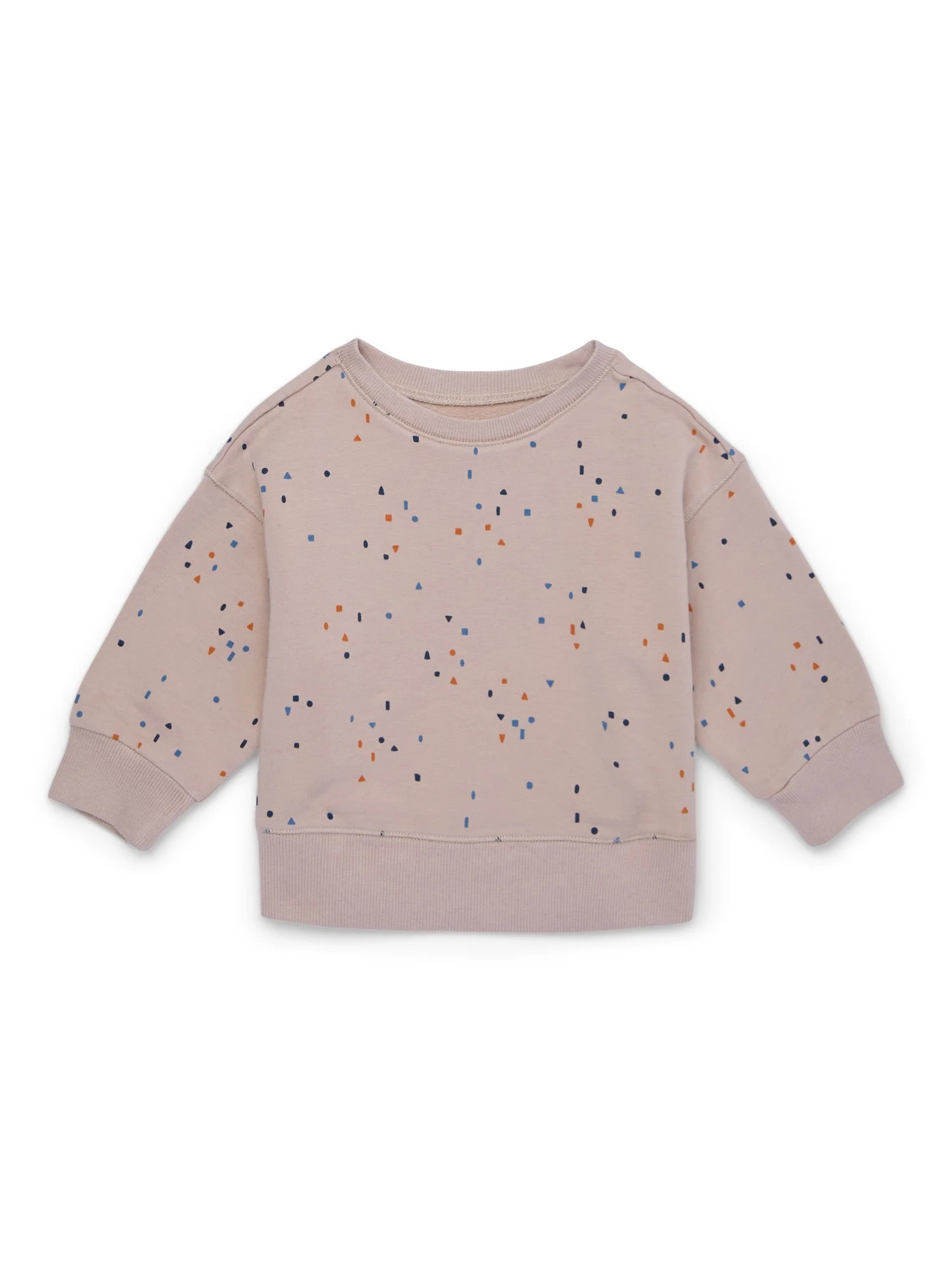 easy-peasy Baby Long Sleeve French Terry Crewneck Sweatshirt, Sizes 0-24 Months | Walmart (US)