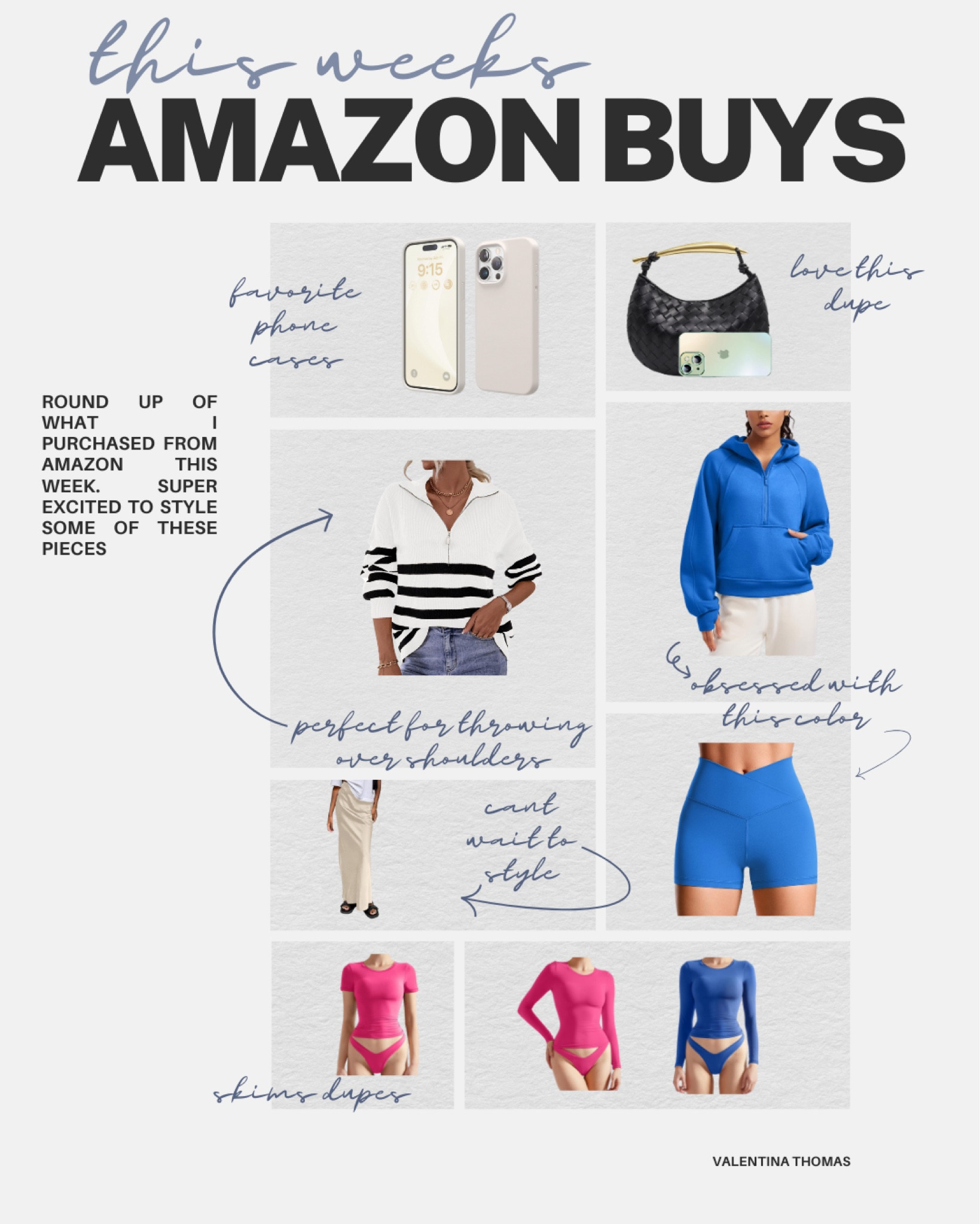 Some fun Amazon purchases this week! Lookalikes, fashion pieces, & statement athleisure! 💙🩷 

#LTKitbag #LTKstyletip #LTKfindsunder50