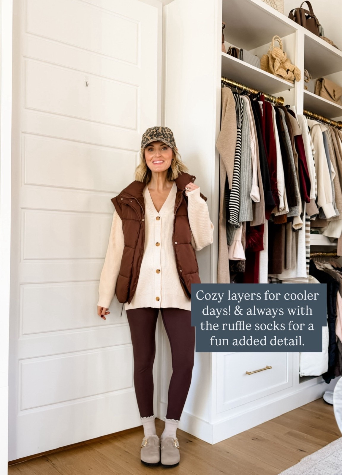 Loving the browns & creams together to create a cozy look! This puffer vest comes in several colors! Wearing XS in the puffer, S in the cardigan & M in the leggings. 

Loverly Grey, Amazon find, Amazon fashion, Target find, brown leggings outfit, winter fashion, winter outfit ideas, cream cardigan, brown puffer vest 

#LTKootd #LTKSeasonal #LTKFindsUnder50