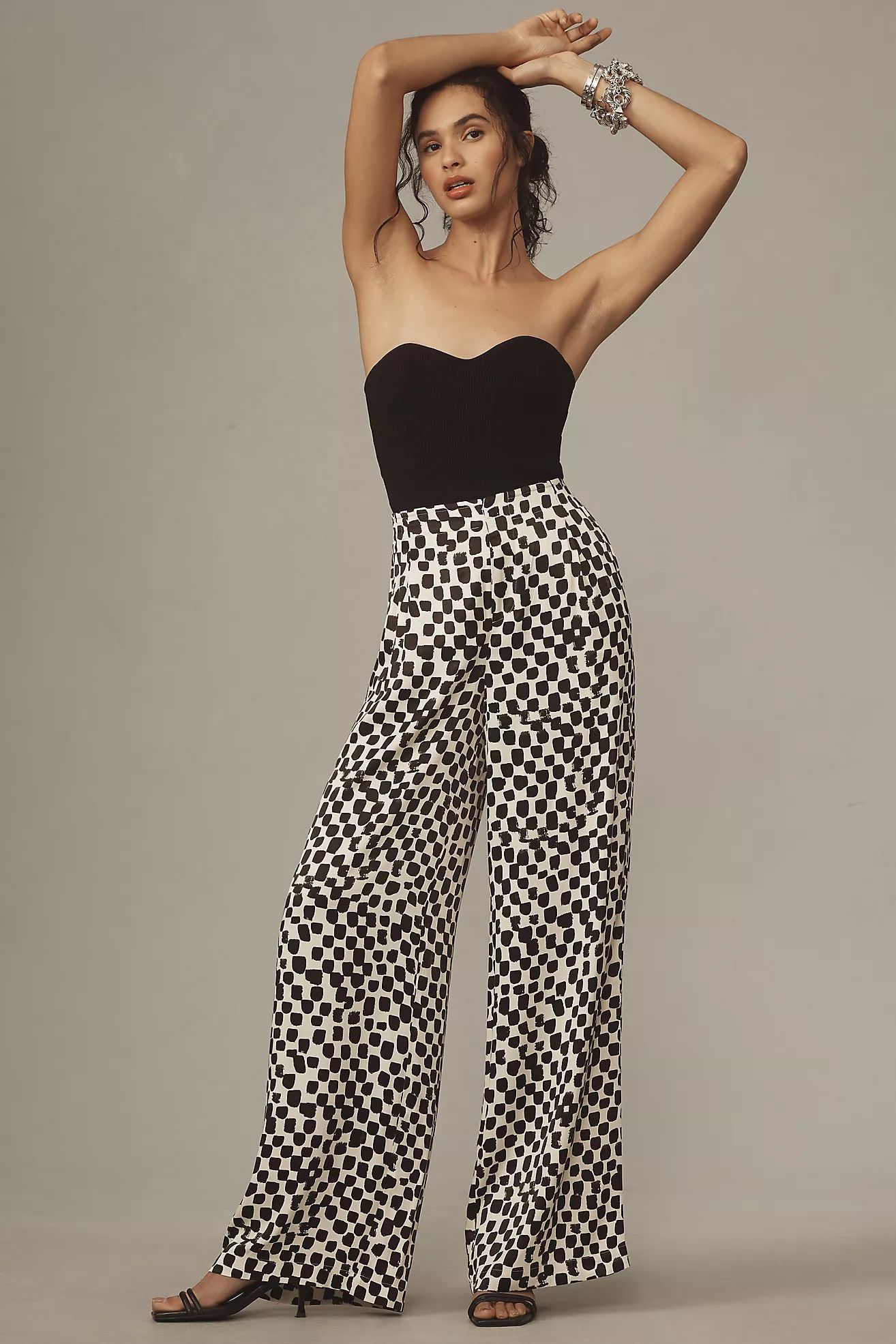 By Anthropologie Silky High-Rise Pants | Anthropologie (US)