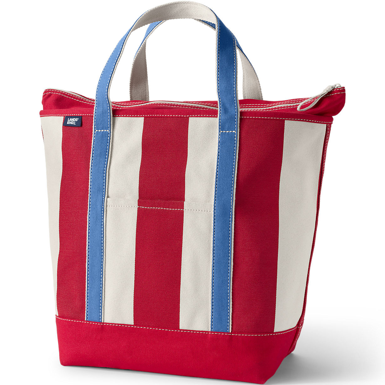 Medium Print 5 Pocket Open Top Canvas Tote Bag | Lands' End (US)