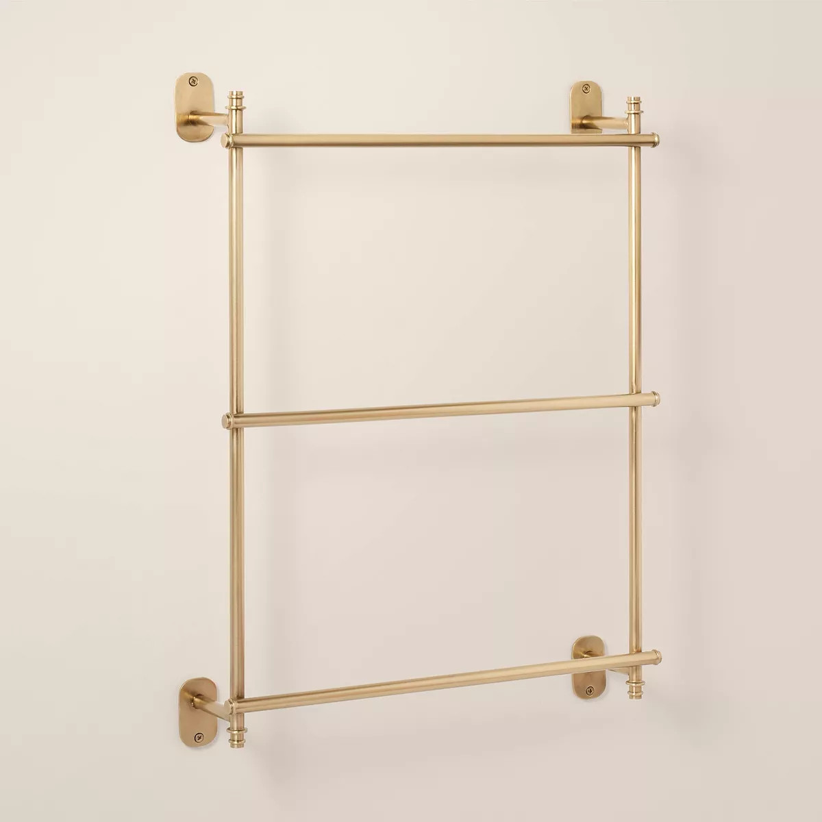 Wall-Mounted Brass Ladder Towel Rack Antique Finish - Hearth & Hand™ with Magnolia | Target