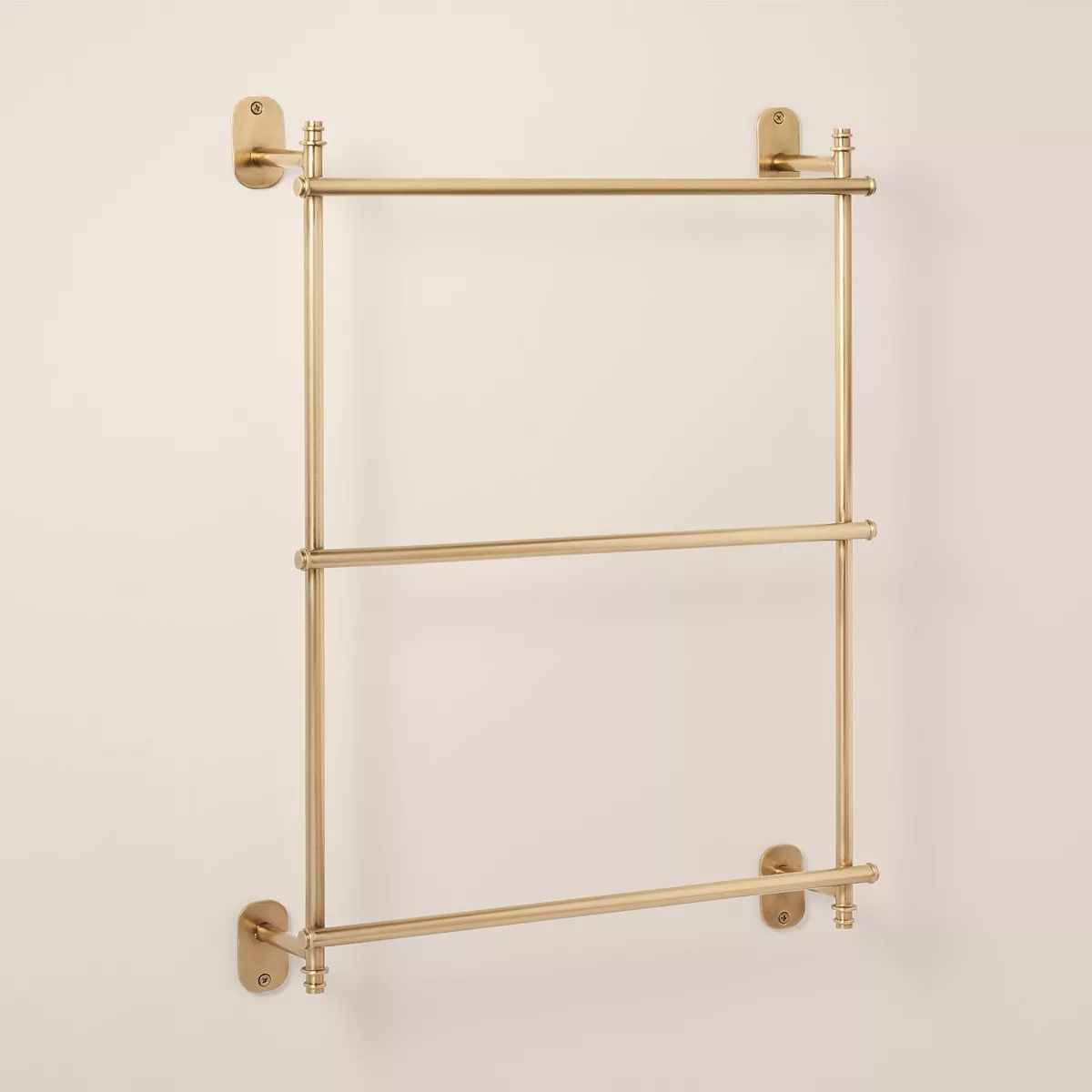 Wall-Mounted Brass Ladder Towel Rack Antique Finish - Hearth & Hand™ with Magnolia | Target