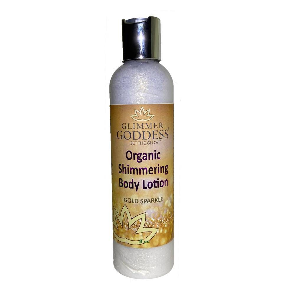 Organic Gold Shimmer Body Lotion | Glimmer Goddess