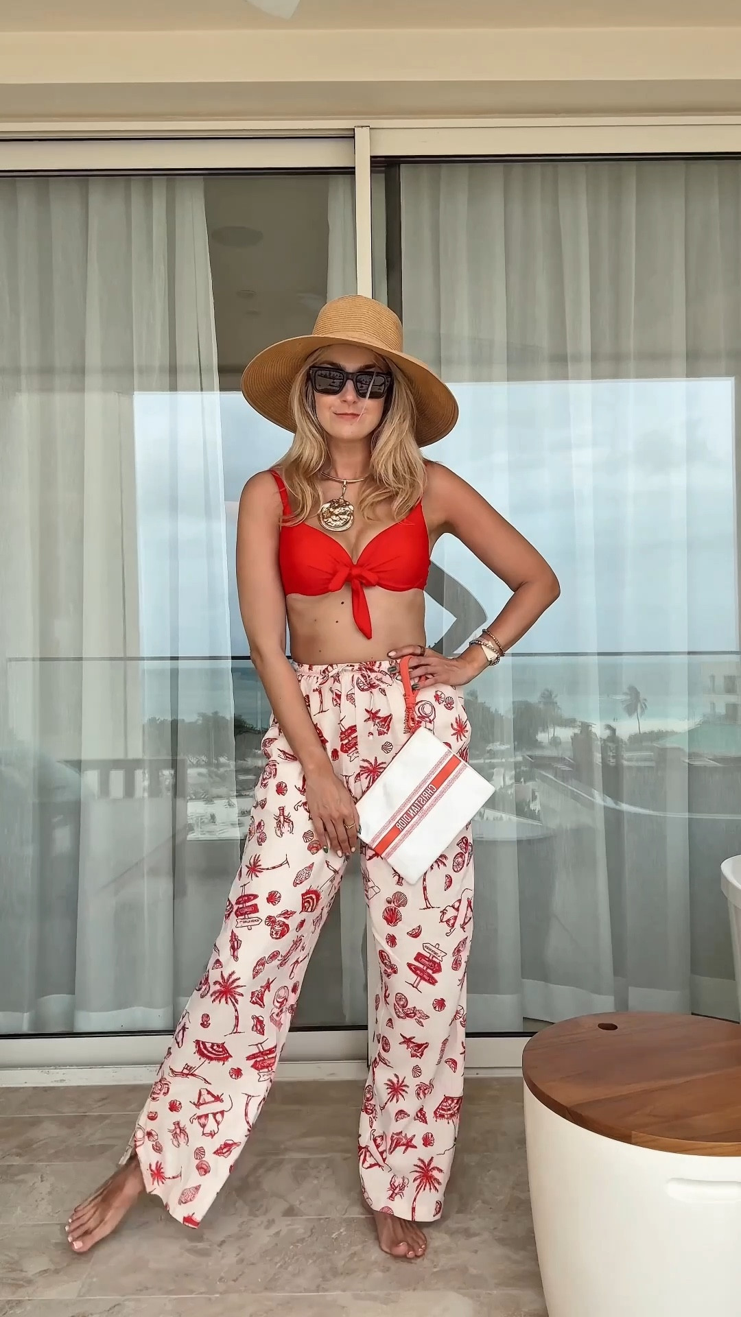 Another Aruba easy beach outfit of the day!

Beach outfit, resort wear, vacation outfit, pool outfit, red bikini, linen pants, beach straw hat 

#LTKTravel #LTKStyleTip #LTKFestival