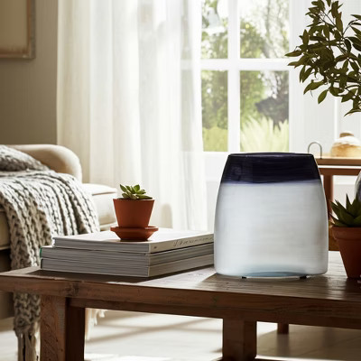 Elegant Ombre Decorative Glass Vase - Handcrafted Modern Home Decor - Perfect for Living Room, Bedroom, Office, or Dining Table - Gradient Finish | Target