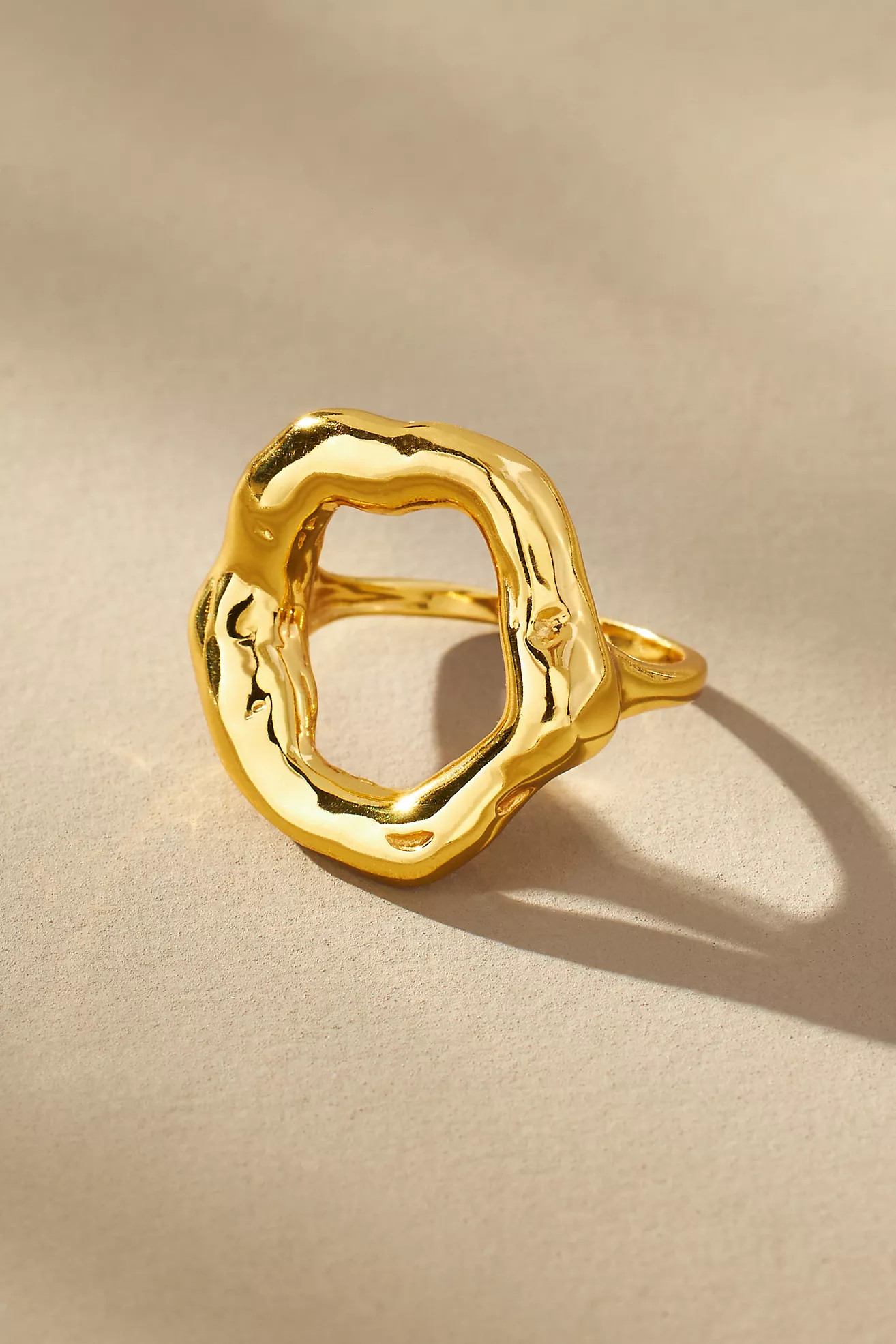 Aureum Collective Nova Wavy Circle Ring | Anthropologie (US)