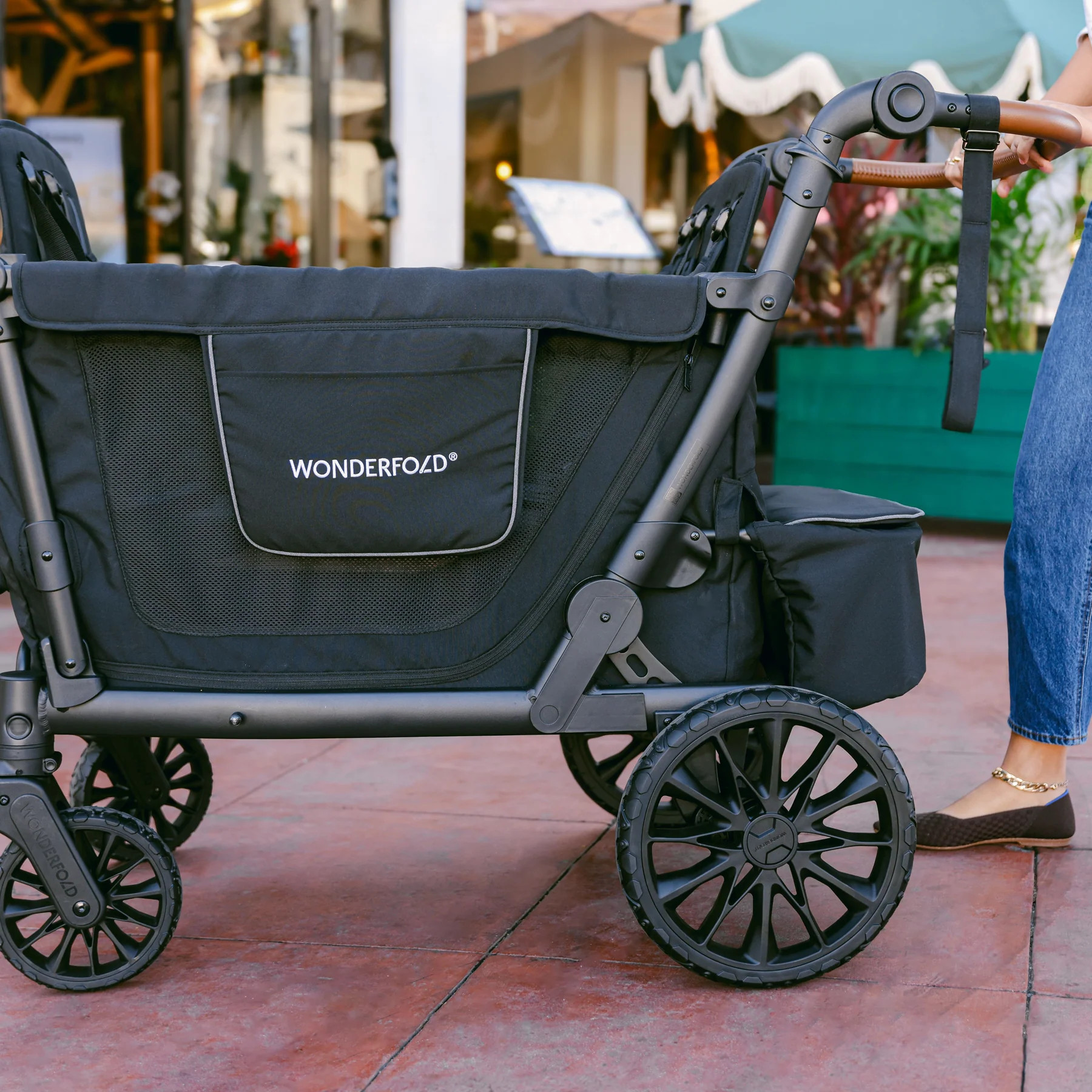 L4 Four Seater Stroller Wagon | All-Terrain Quad Wagon for Kids | WonderFold Wagon