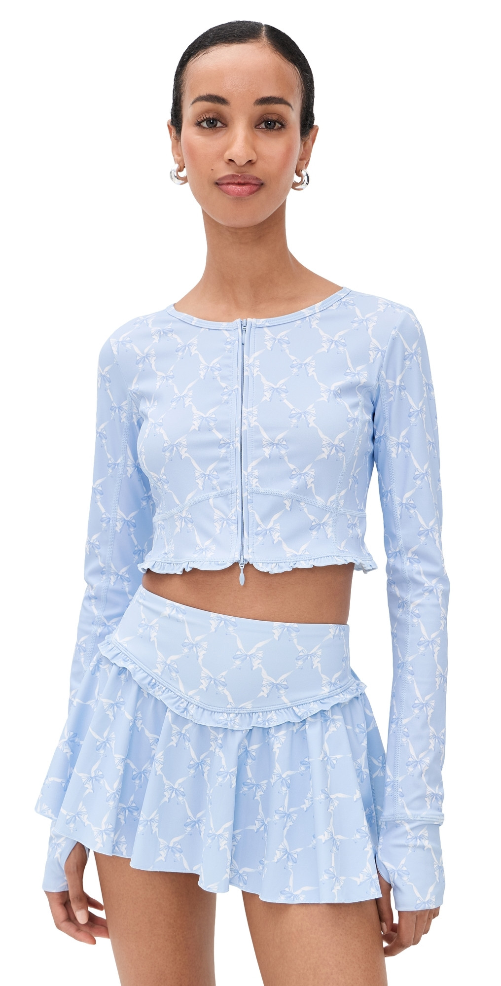 LoveShackFancy Laudie Zipup Chilled Blue XXL | Shopbop