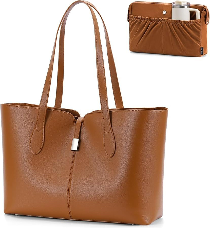 TOPEAST Laptop Tote Bag for Women with Removable Laptop Sleeve Lightweight 15.6" Work Shoulder Ba... | Amazon (US)