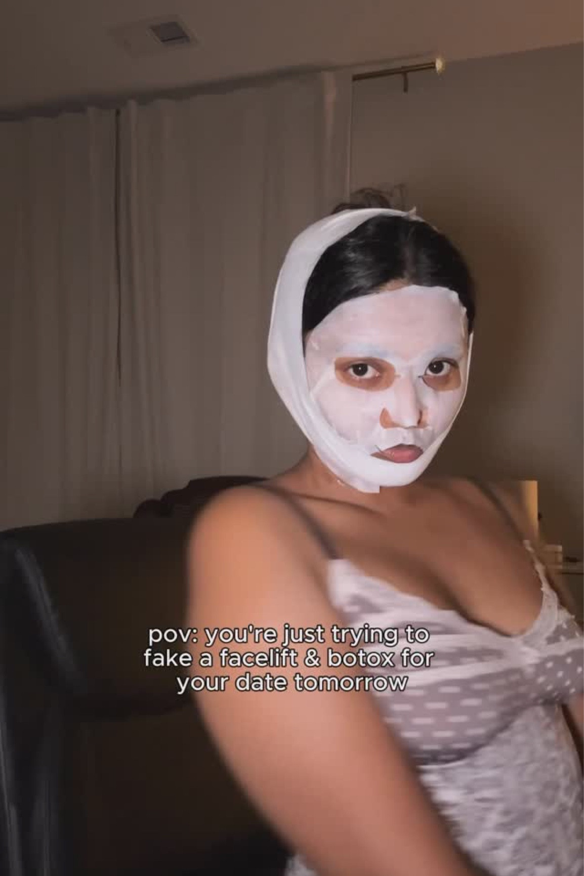 just a silly skincare girlie trying an at home facelift hack @numbuzin_global no. 9 NAD+ BIO lifting essence & face mask @stylekorean_global 

#stylekorean_numbuzin #trymereviewme_numbuzin #lifting9 #trymereviewme #stylekorean #stylekorean_global #numbuzin #facelift #kbeauty #antiaging