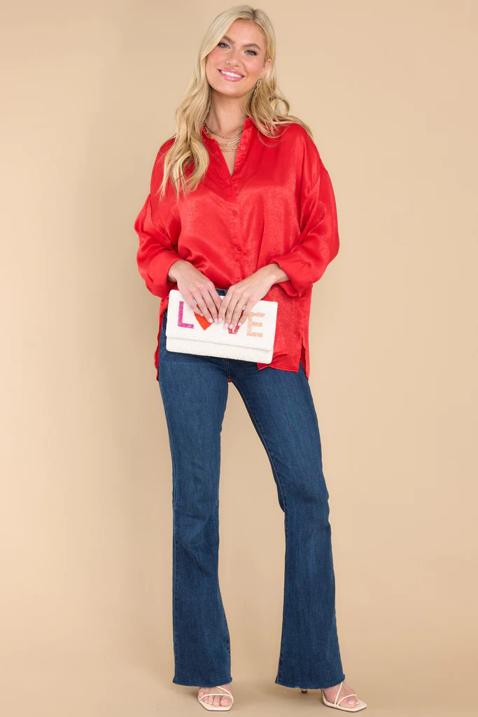 Read All About It Red Top | Red Dress 