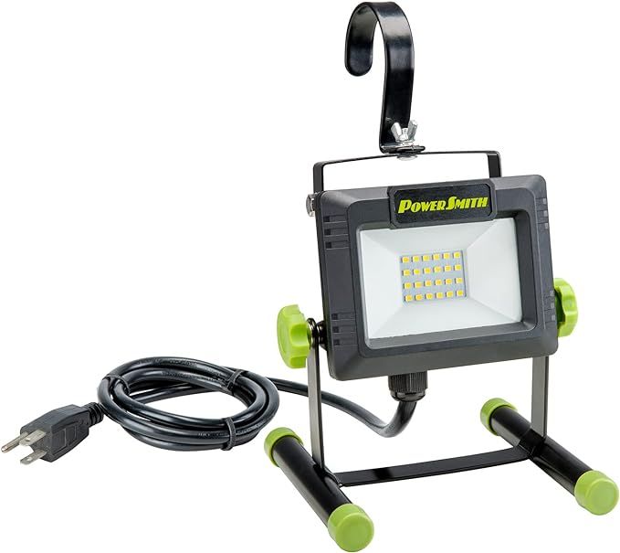PowerSmith PWLS020H 2000 Lumen LED Weatherproof Tiltable Portable Work Light with Large Adjustabl... | Amazon (US)