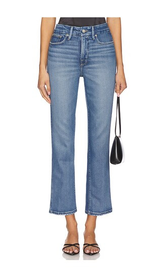 Good American Good Legs Straight Jeans in Blue. - size 00 | Revolve Clothing (Global)