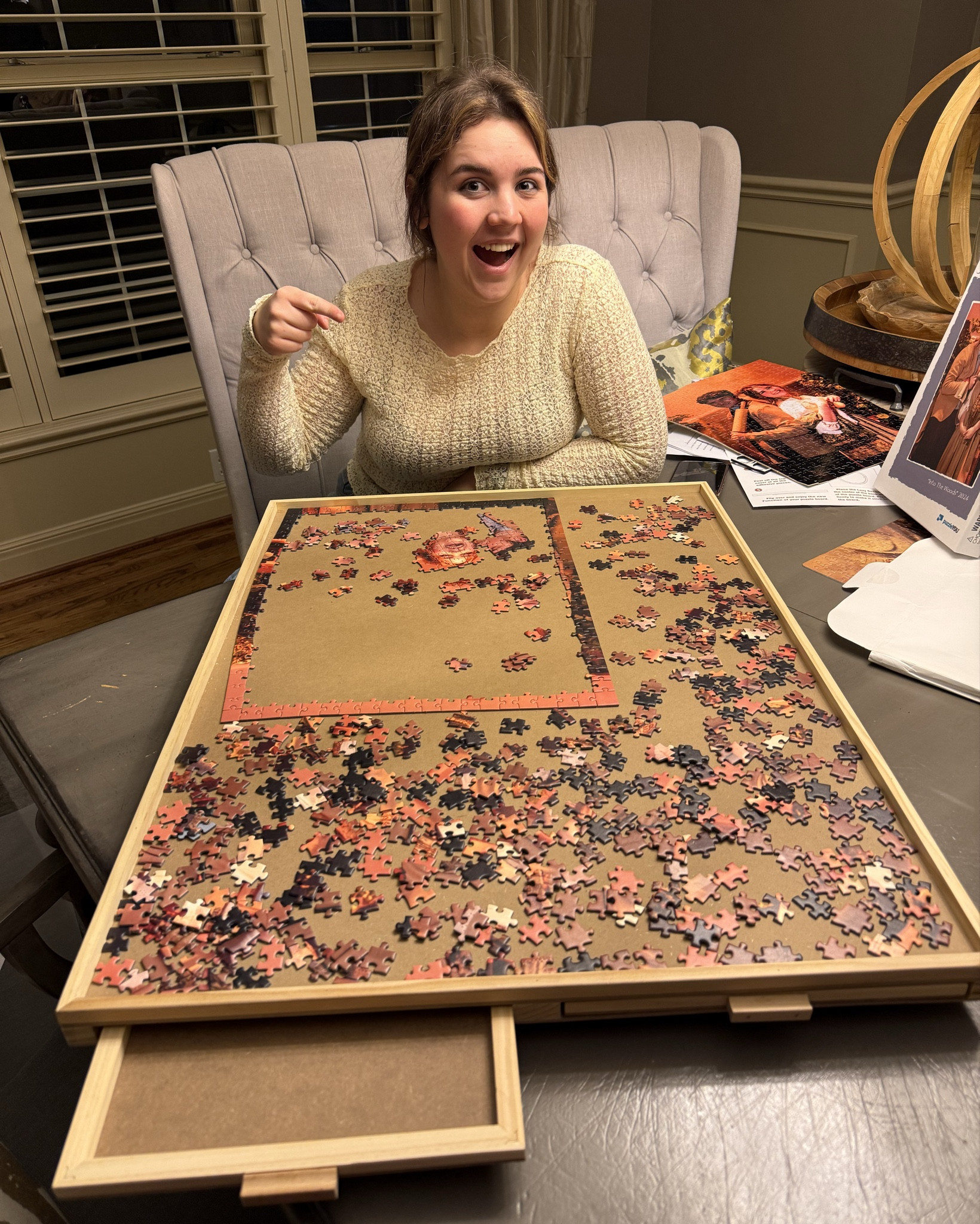 🧩 Colleen all puzzle covers this puzzle. Table with drawers and cover are incredible and make it super convenient for putting puzzles together and taking breaks in between

Got this for my daughter for Christmas and it’s a hit already ! Total Crazy Busy Mama win! 



#LTKHome #LTKFamily #LTKFindsUnder100