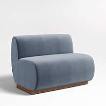 Leandro Slate Grey Dining Banquette Bench | Crate & Barrel | Crate & Barrel