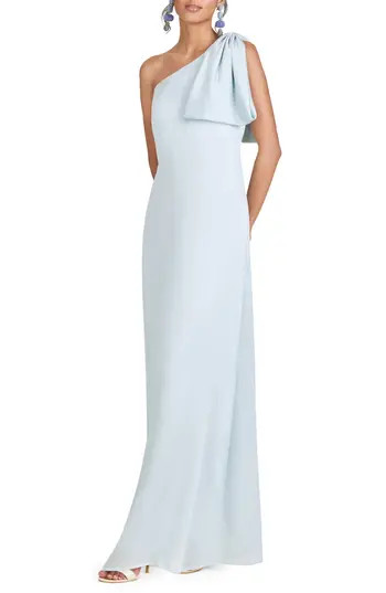 Sachin & Babi Chelsea One-Shoulder Gown in Ice Blue at Nordstrom Rack, Size 12 | Nordstrom Rack