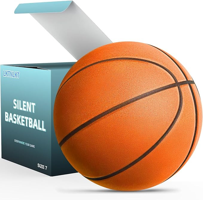 Silent Basketball Size 7 (29.5") – Grooved Airless Foam Indoor Basketball for Quiet Dribbling a... | Amazon (US)