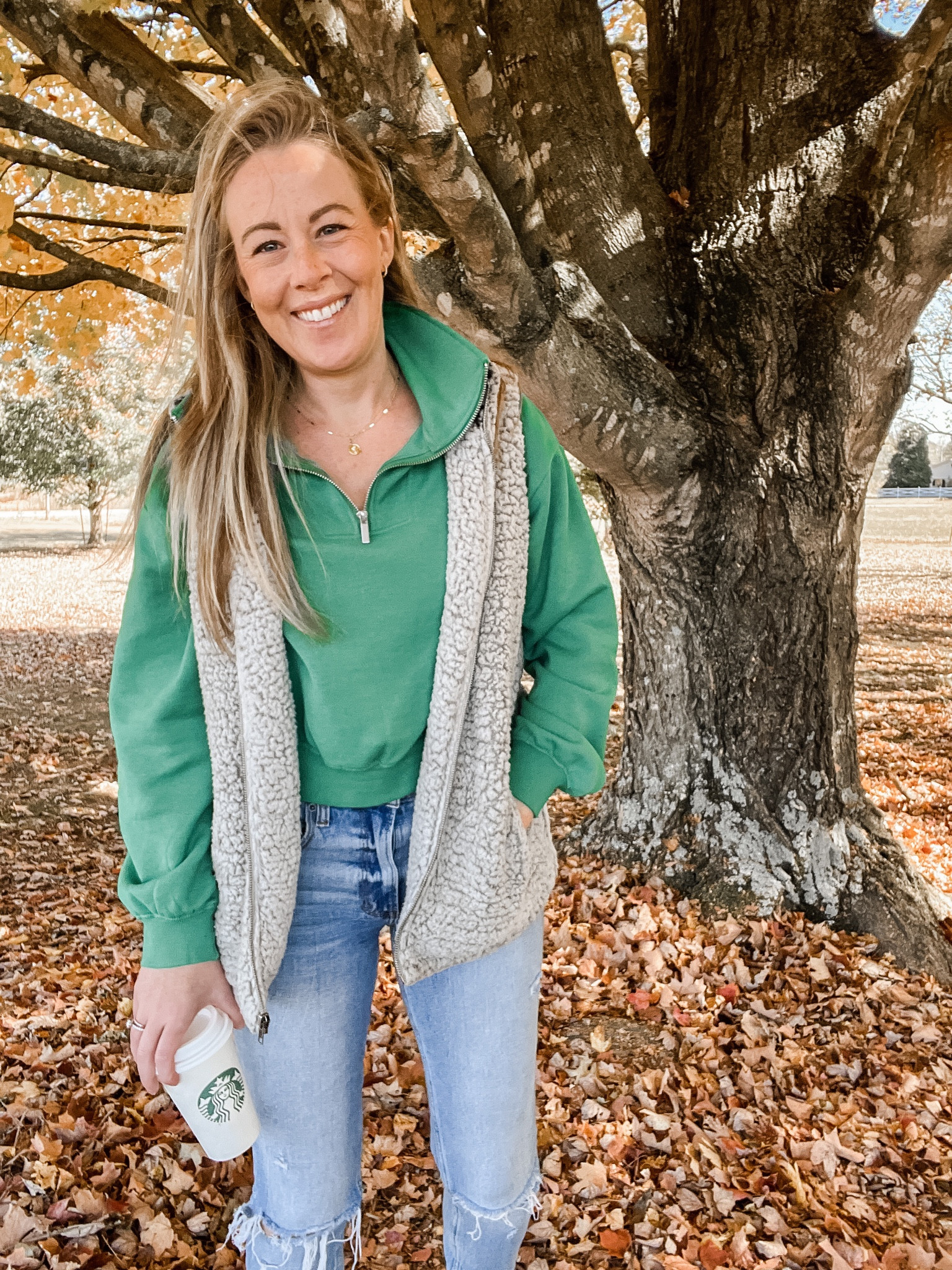 Staying warm. 🍂 

#LTKHoliday #LTKSeasonal #LTKunder50
