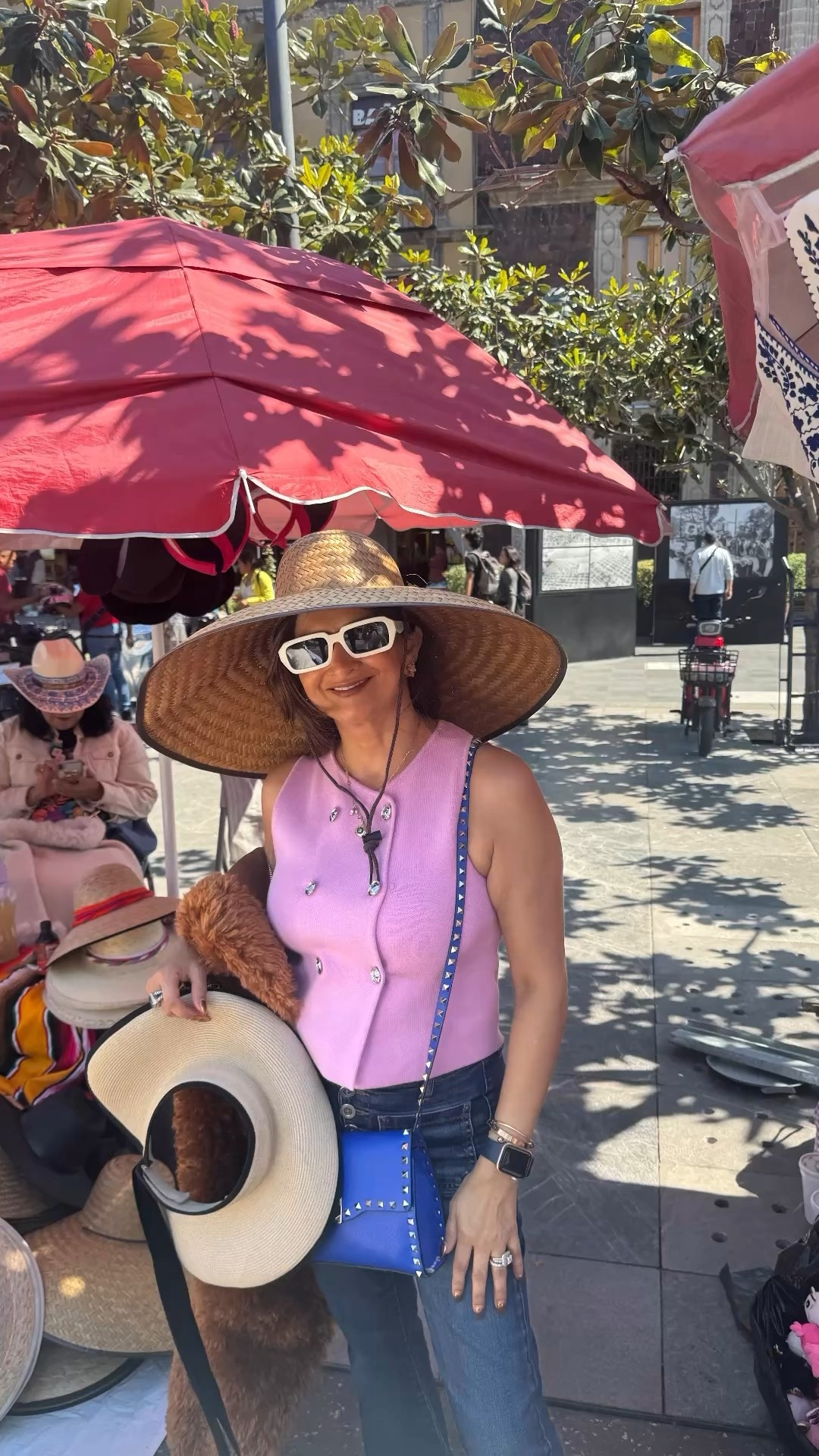 Getting myself the biggest hat Mexico City had to offer… because sun damage? No thanks. 😅☀️ Hyperpigmentation on brown skin is real, and I’m not taking any chances.

Of course I had on three layers of mineral sunscreen protection — and kept gliding that #Supergoop Glow Stick on every hour. A girl’s gotta stay ready! ✨

Living my best shady-lady life while exploring this beautiful city — protected, stylish, and glowing (in the right ways 😉

#LTKTravel #LTKBeauty #LTKOver40