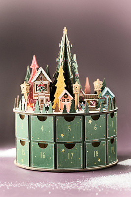 Maren Baxter Light-Up Wooden Advent Calendar | Anthropologie (US)