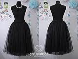 Black Casual Women's Tutu Skirt, Black Tulle Skirt Bridal, Women Tulle Skirt Black color, Party Tull | Amazon (US)