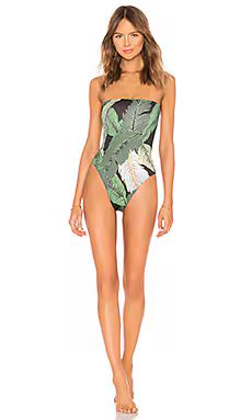 BEACH RIOT x REVOLVE Amber One Piece in Black Palm from Revolve.com | Revolve Clothing (Global)