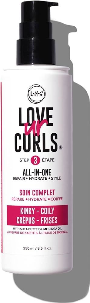 Love Ur Curls LUS Brands All-in-One Styler for Kinky-Coily Hair 8.5 oz - Repair, Hydrate, Style O... | Amazon (US)