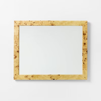 24"x30" Burl Wood Wall Mirror - Threshold™ designed with Studio McGee | Target