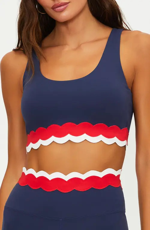Beach Riot Marin Scallop Colorblock Bikini Top in Twilight Firework Colorblock at Nordstrom, Size X-Small | Nordstrom