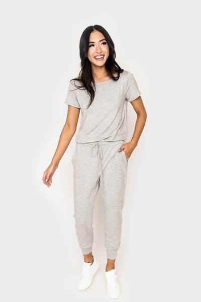 Hey Nasreen Off the Shoulder Knit Jumpsuit | Gibson