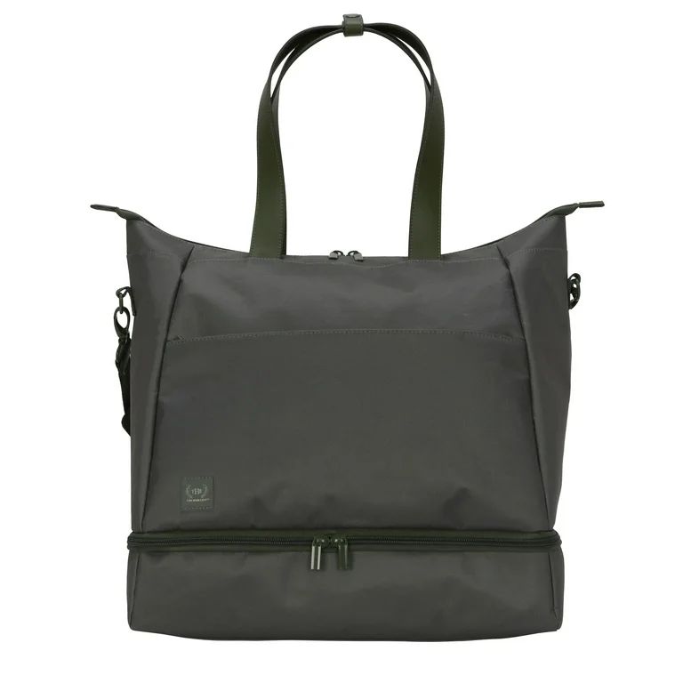 The Home Edit Travel Drop Bottom Weekender Duffel, Green | Walmart (US)