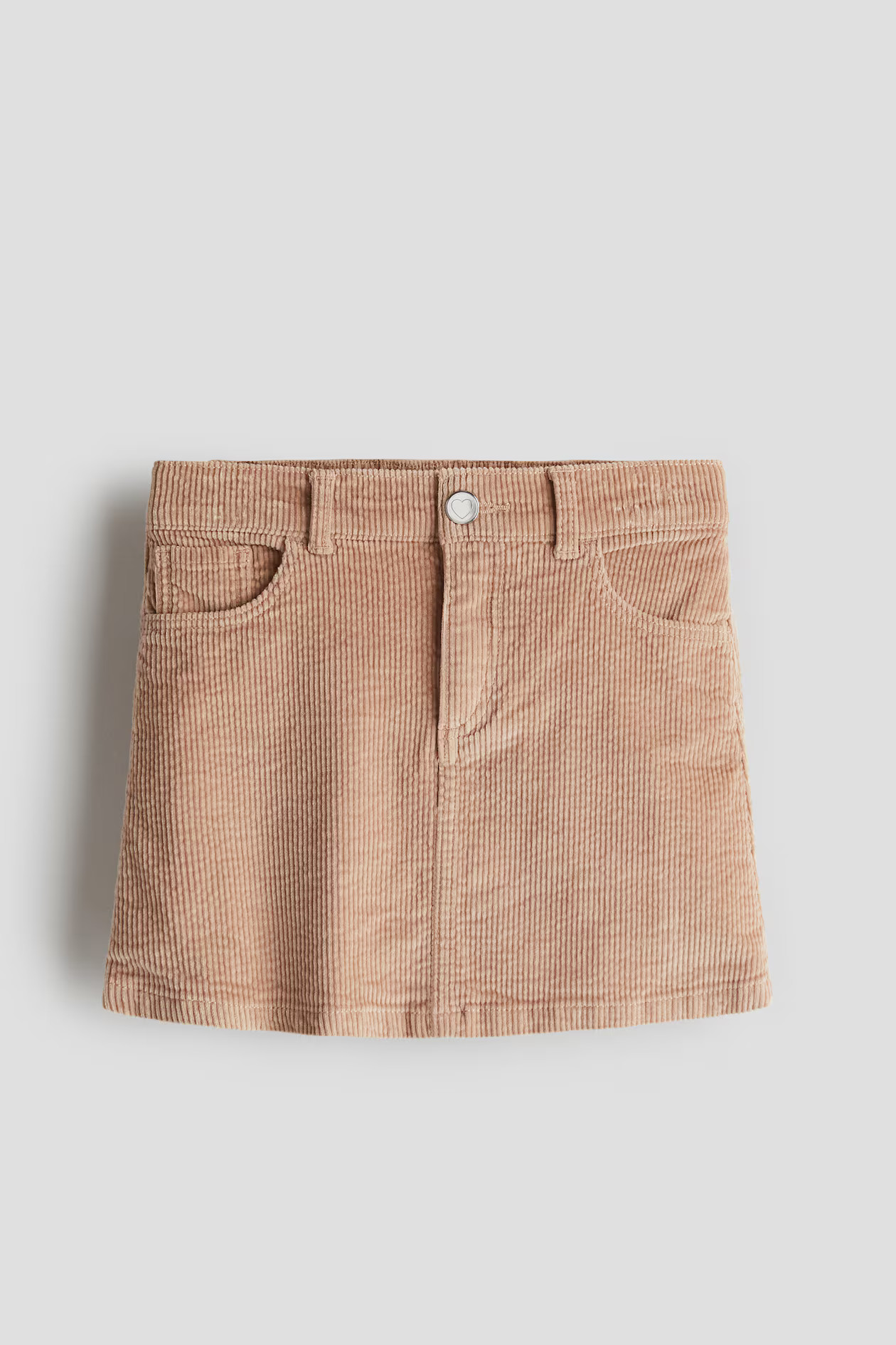 Cotton Corduroy Skirt - Beige - Kids | H&M US | H&M (US + CA)