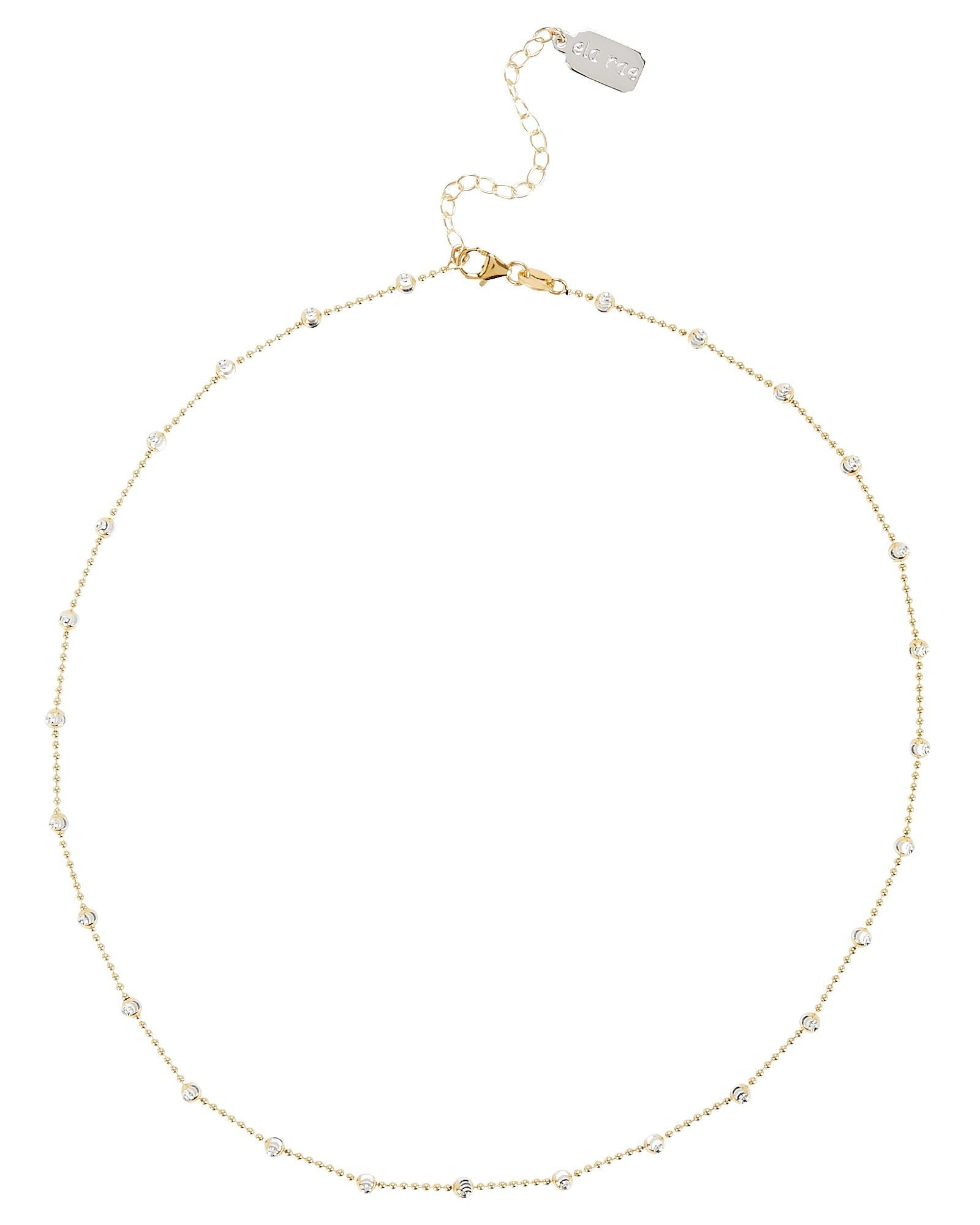 Two-Tone Satellite Chain Necklace | INTERMIX