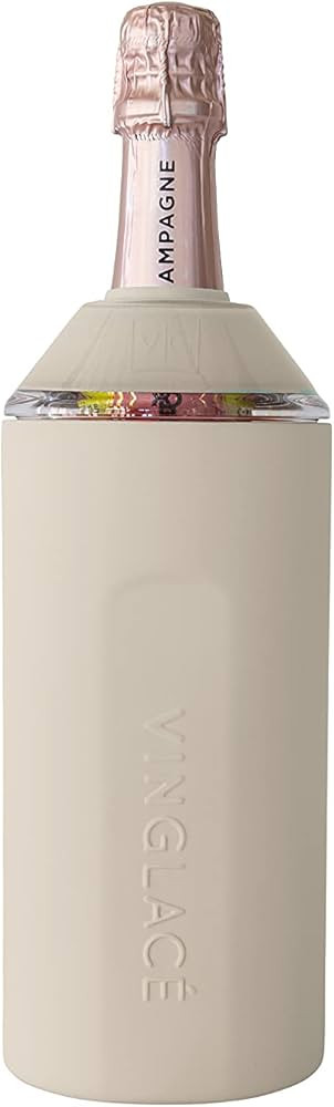 Vinglacé Wine Bottle Chiller- Portable Champagne Insulator- Stainless Steel Wine Cooler Sleeve, ... | Amazon (US)