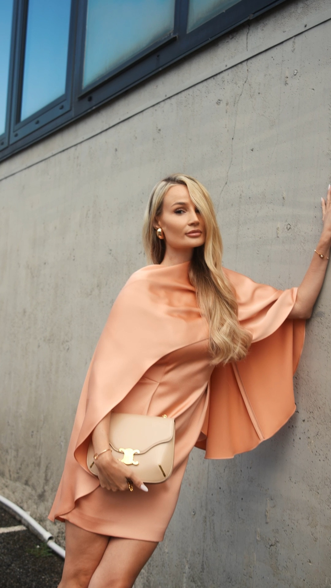 My Genny look at Milan fashion week 🤍 unfortunately this dress is sold out in Farfetch now, linked you some similar ones ✨ 
#genny #mfw #milan #fashionweek #milanfashionweek #capedress #satinkleid

#LTKluxury #LTKFashionMonth #LTKkleider