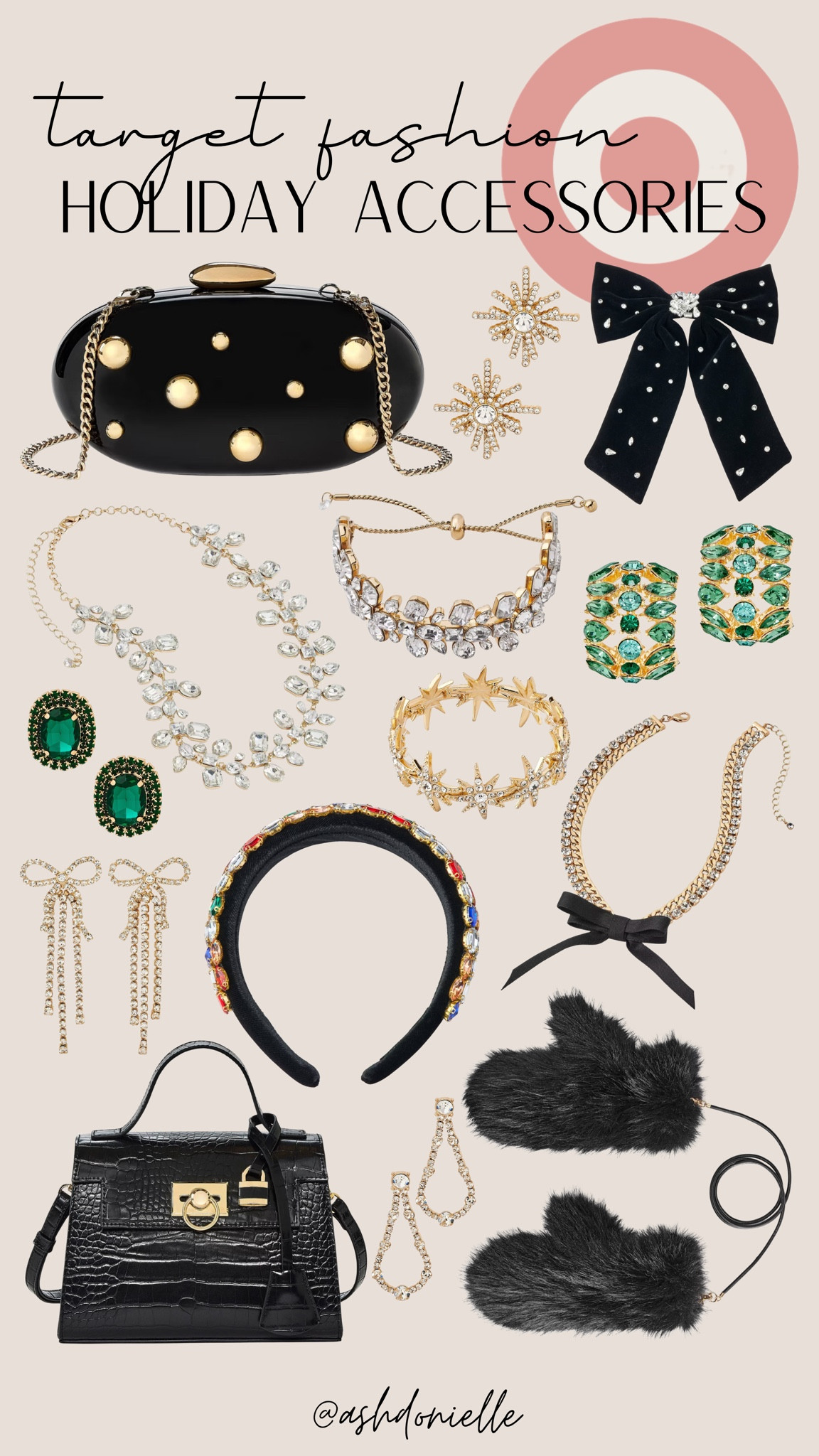 Target Winter Jewelry and Accessories

Dainty gold necklaces
Chunky hoop earrings
Cozy knit headbands
Faux fur earmuffs
Statement winter scarves
Gold stacking rings
Pearl drop earrings
Padded winter headbands
Crossbody belt bags
Crystal holiday hair clips

#LTKSaleAlert #LTKHoliday #LTKGiftGuide