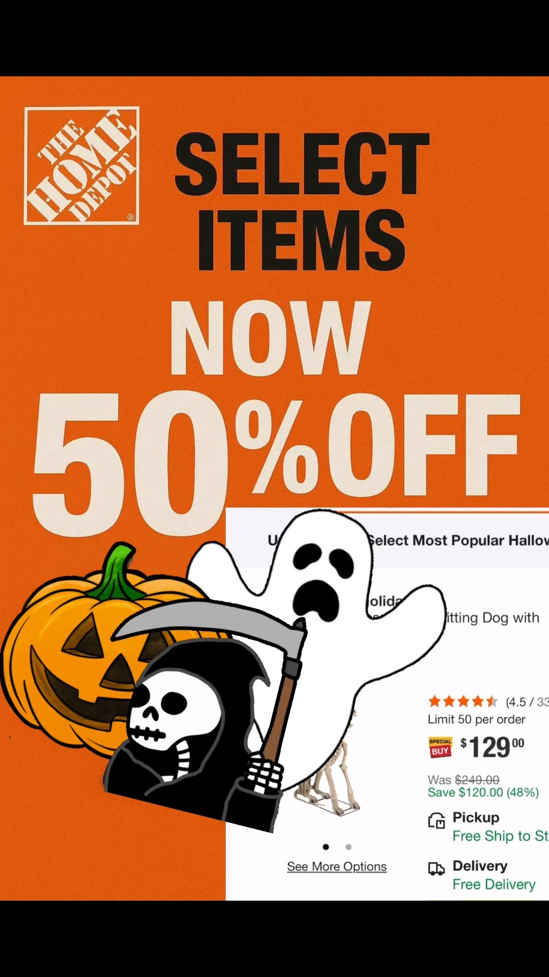 Holy BOO! Your favorite Home Depot GIANTS are now 50% off!!!  RUN THESE WONT LAST FOR LONG! Trust me you don’t want to miss out on these deals! 

#LTKHalloween #LTKSeasonal #LTKSaleAlert