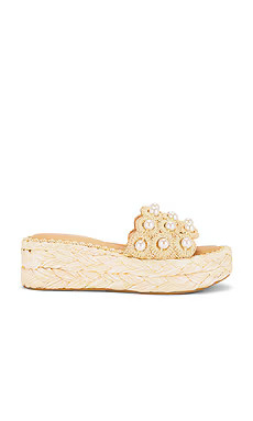 Dolce Vita Caper Pearl Sandal in Lt Natural from Revolve.com | Revolve Clothing (Global)