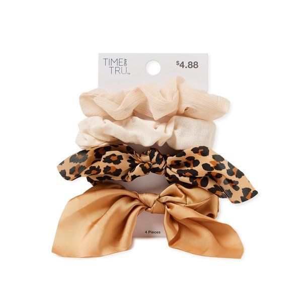 Time and Tru Women’s Hair Tie Set, 4-Pack | Walmart (US)