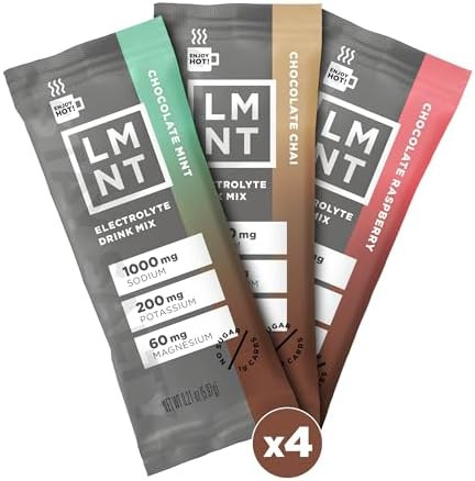 Drink LMNT Zero Sugar Hot Chocolate or Coffee Mixer - Chocolate Medley - Variety Pack | Drink Mix... | Amazon (US)